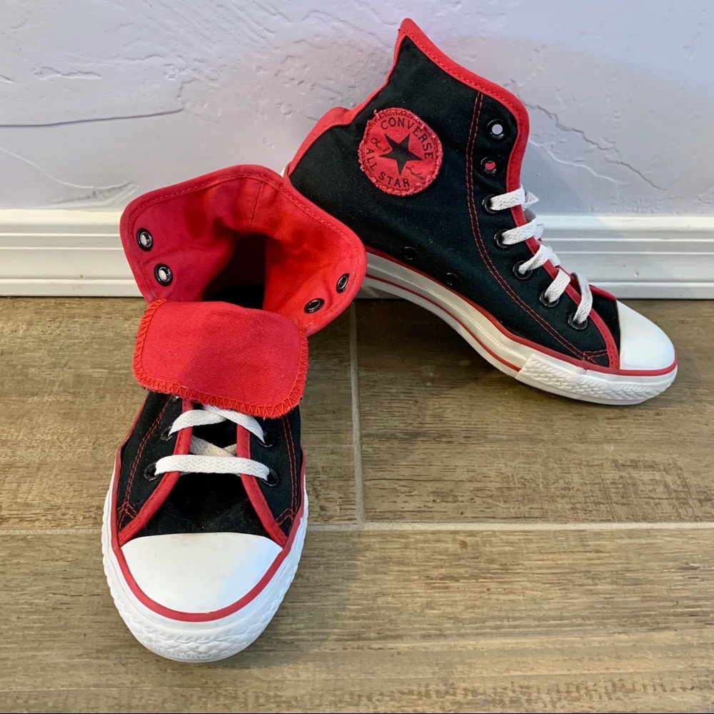 Black and Red Chuck Taylor All Star High-Tops